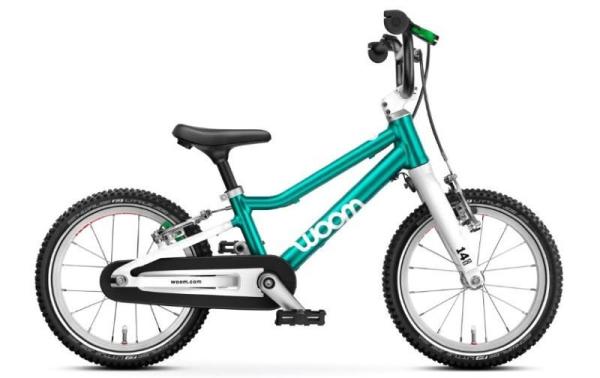 WOOM GO 2 14" metallic turquoise 3&ndash;4,5 Jahre &bull; 95&ndash;110 cm 5,2 kg