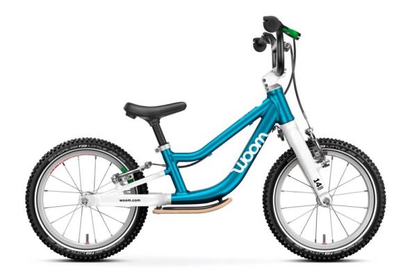 WOOM GO 1+ Plus 14" metallic blue 3&ndash;4,5 Jahre &bull; 95&ndash;110 cm 4,45 kg