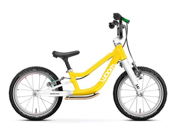 WOOM GO 1+ Plus 14" vibrant yellow 3&ndash;4,5 Jahre &bull; 95&ndash;110 cm 4,45 kg