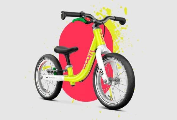 WOOM GO 1 12" neon lime 1,5&ndash;3,5 Jahre &bull; 82&ndash;100 cm 3 kg