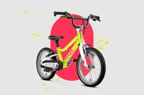 WOOM GO 2 14" neon lime 3&ndash;4,5 Jahre &bull; 95&ndash;110 cm 5,2 kg