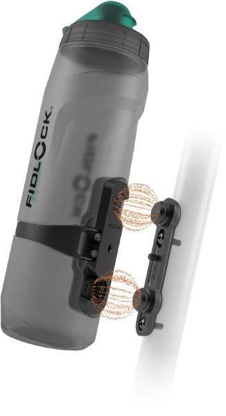 FIDLOCK TWIST bottle 800 antibacterial + bike base, smoke