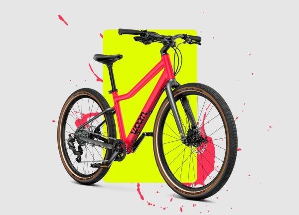 WOOM Explore 5 24" neon pink 7 - 11 Jahre &bull; 125 - 145 cm 9,0 kg