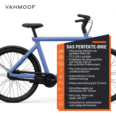VanMoof S6 electric blue Produktbild 2