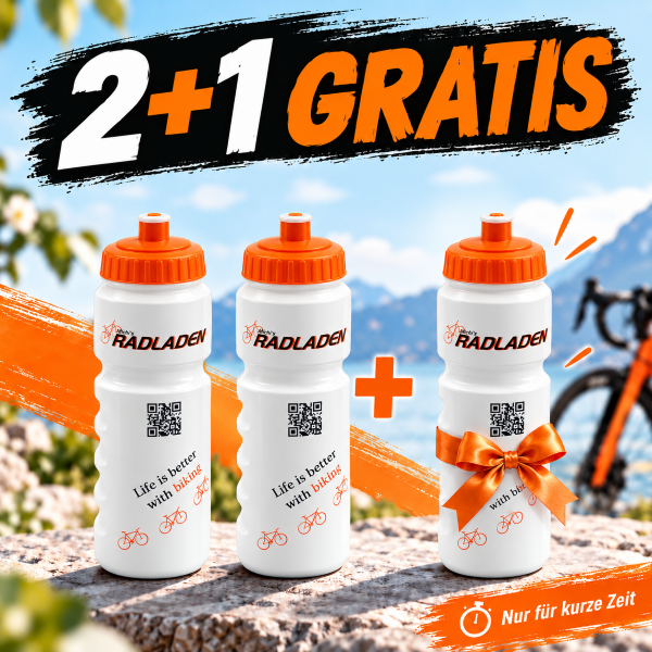 Trinkflasche Gripper Radladen 750ml 3-Set