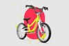 WOOM GO 1+ Plus 14  neon lime 3–4,5 Jahre • 95–110 cm 4,45 kg